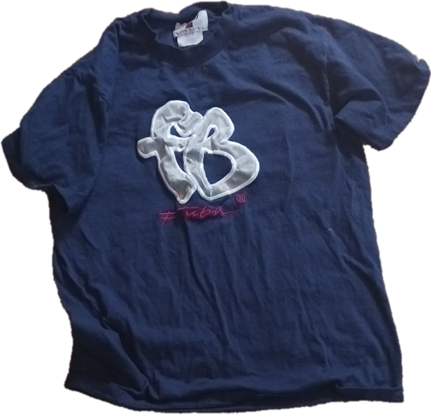 FUBU Tee, Navy, Sz M